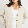 Ivy + Jack Agatha Oat Marle Fine Knit Cardigan