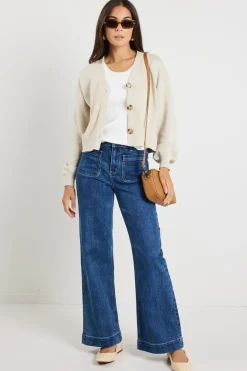 Ivy + Jack Agatha Oat Marle Fine Knit Cardigan