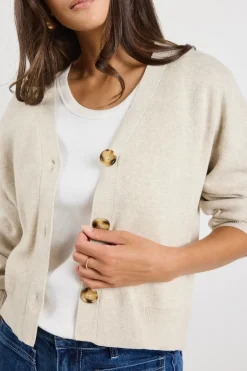 Ivy + Jack Agatha Oat Marle Fine Knit Cardigan