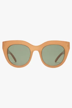 Le Specs Air Heart Cat Eye Caramel Khaki Lens Sunglasses