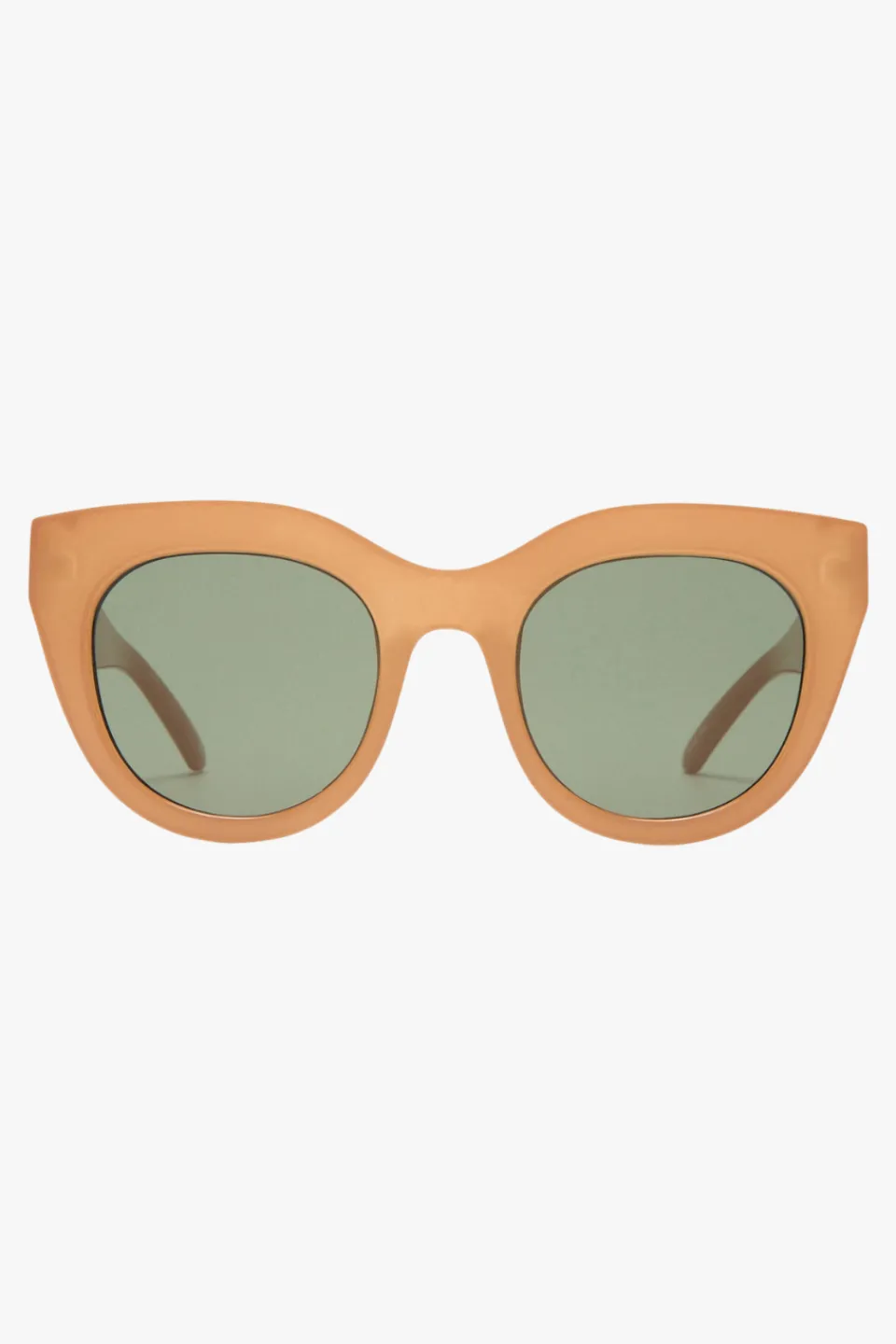 Le Specs Air Heart Cat Eye Caramel Khaki Lens Sunglasses