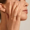 Pilgrim Alberte Organic Shape Adjustable Ring Silver