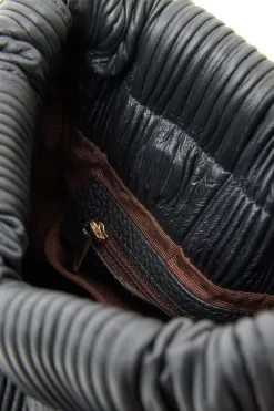 Saben Alexis Shoulder Bag Black Pleat