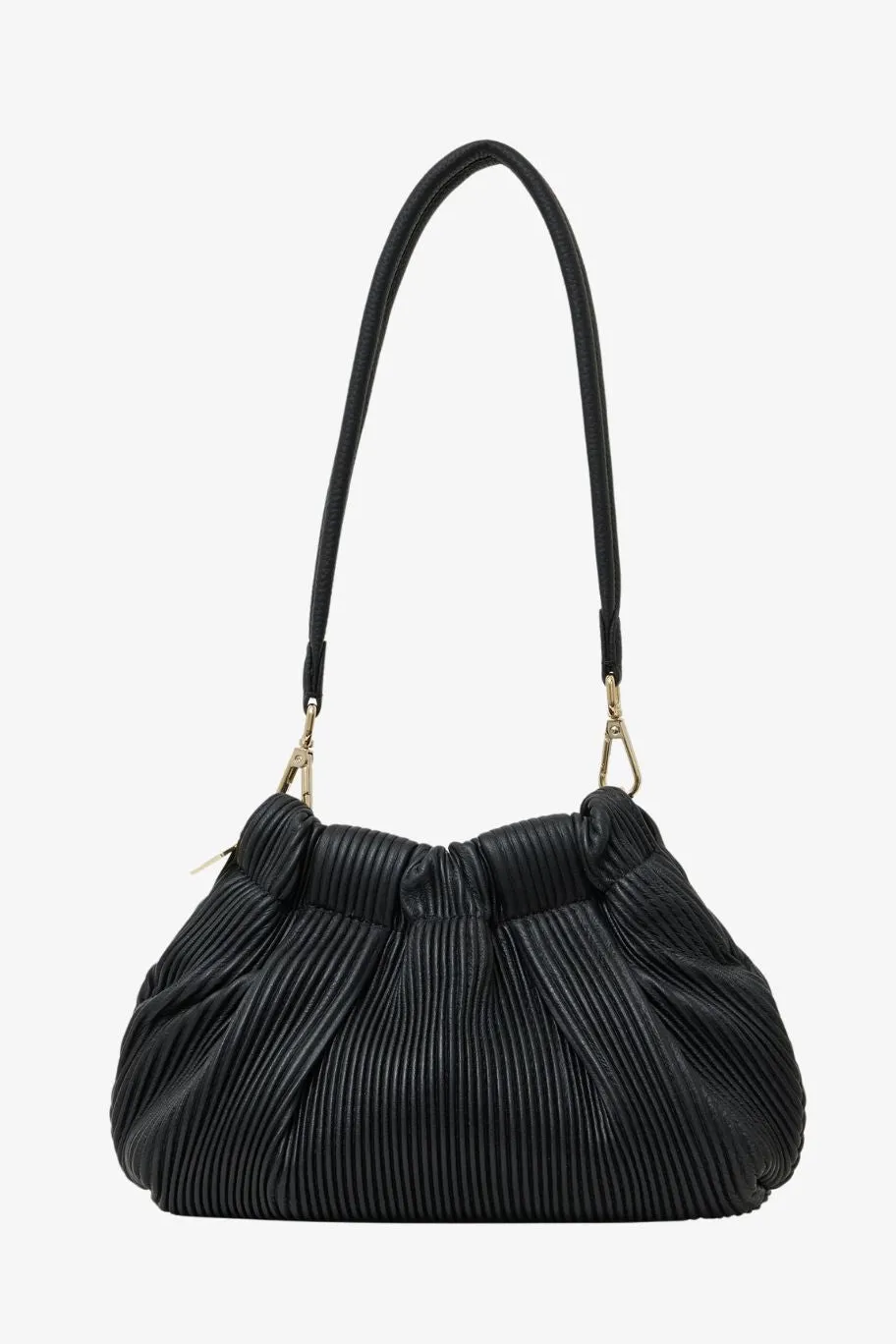 Saben Alexis Shoulder Bag Black Pleat