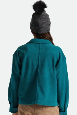 Brixton Alison Black Grey Beanie with Pompom