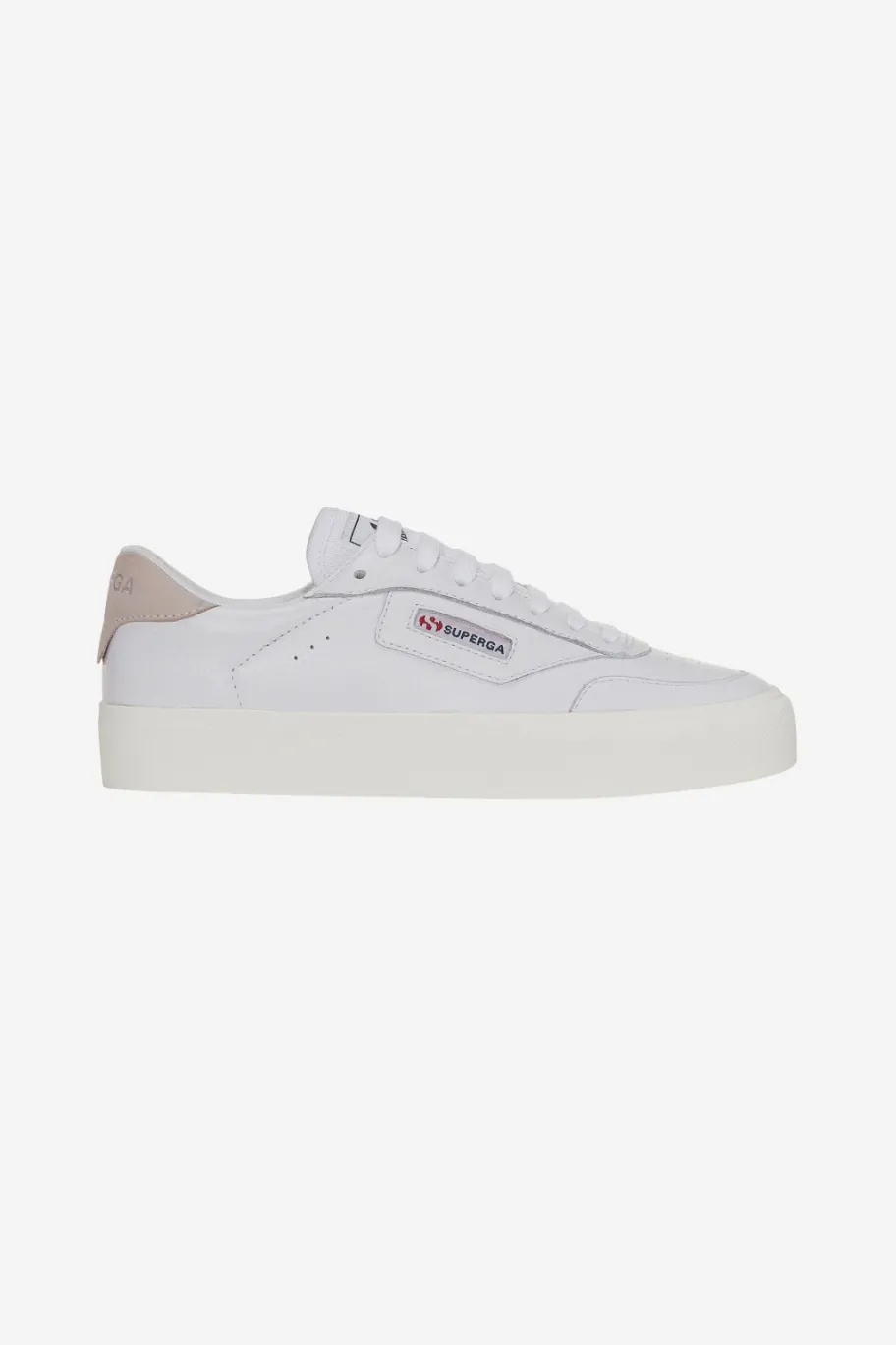 Superga 3843 All White Leather Sneaker