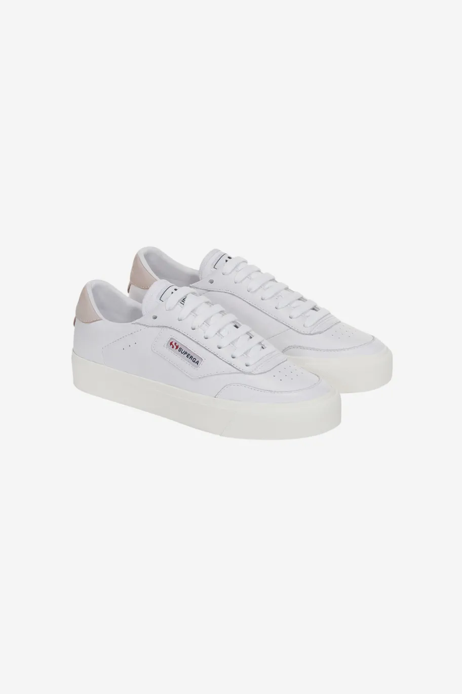 Superga 3843 All White Leather Sneaker