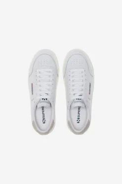 Superga 3843 All White Leather Sneaker
