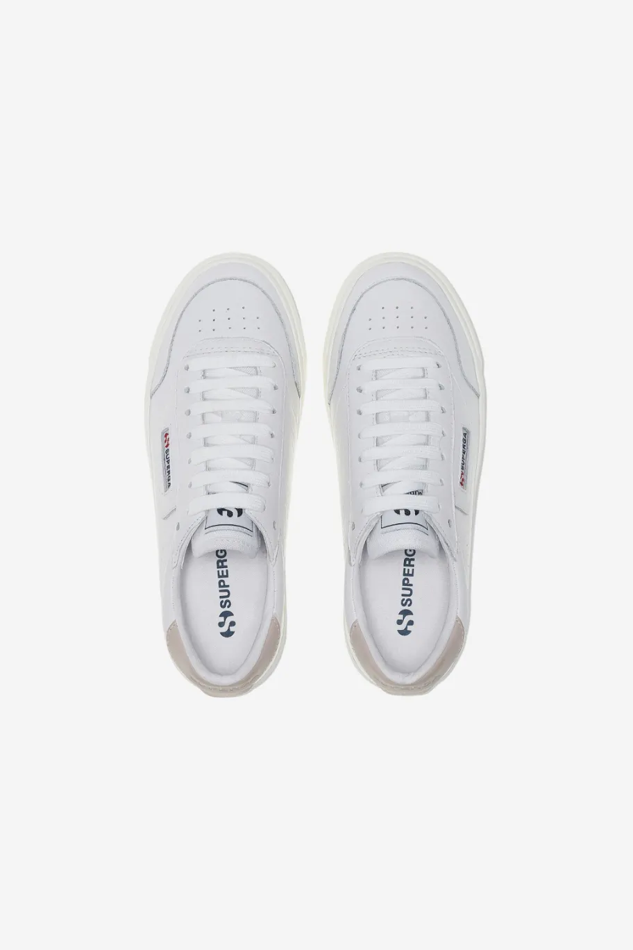 Superga 3843 All White Leather Sneaker