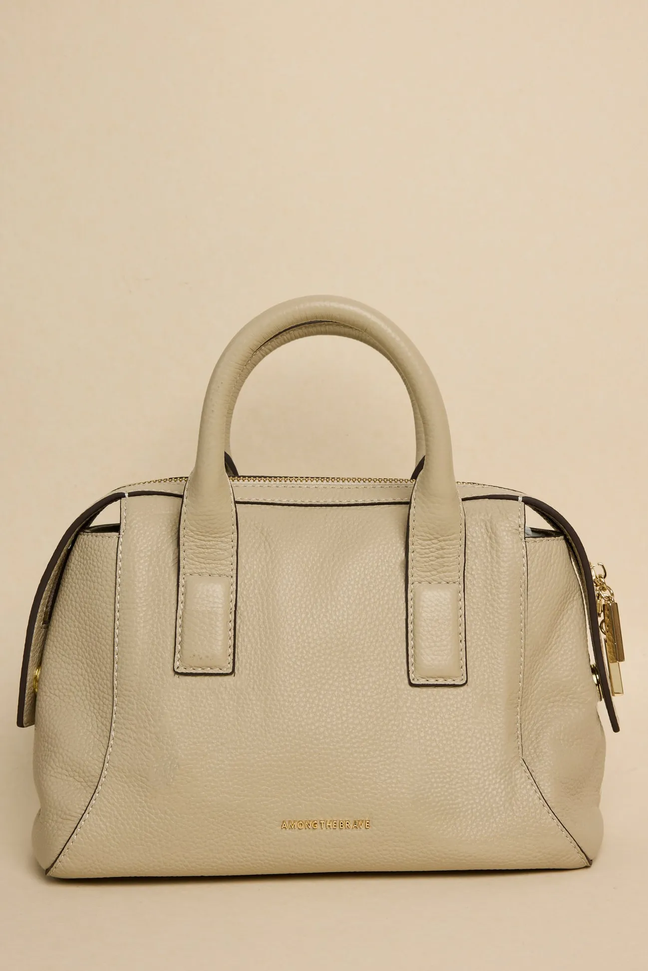 Among the Brave Amalfi Stone Leather Double Handle Shoulder Bag