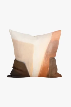 Baya Amelie Cream Terracotta Abstract Feather Inner EOL 50x50cm Cushion