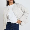 Stories be Told Apex Putty Collarless Puffer Jacket