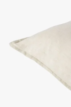 Baya Arcadia Almond Beige Feather Inner 40x60cm Linen Cushion