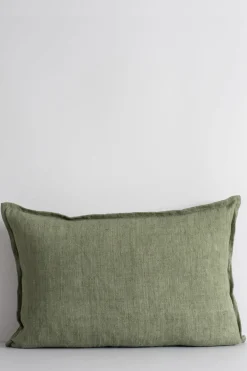 Baya Arcadia Moss Feather Inner 40x60cm Linen Cushion