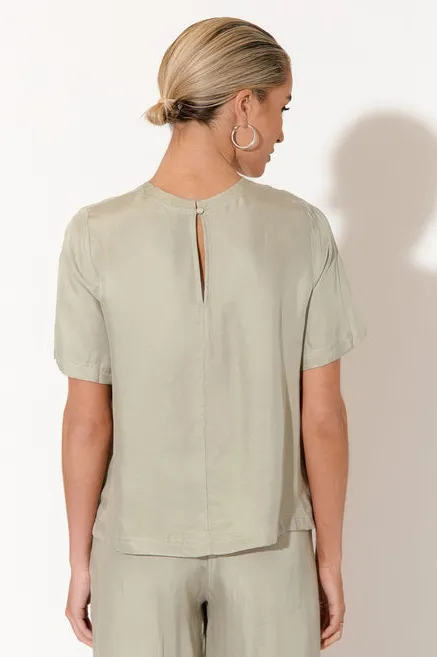 Adorne Arden Sage Cupro Top