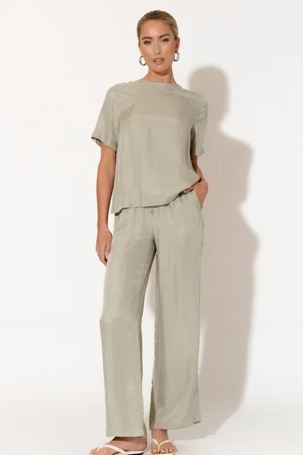 Adorne Arden Sage Cupro Top