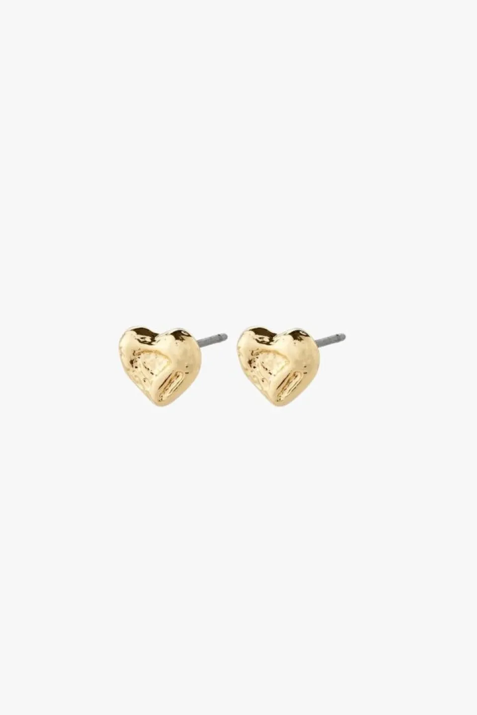 Pilgrim Arlet Heart Gold Stud Earrings