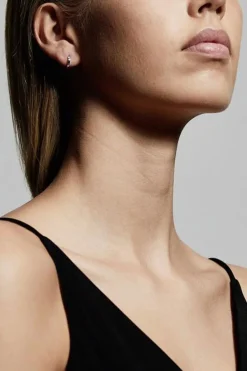 Pilgrim Arnelle Mini Silver Plated Hoop Huggy Earrings