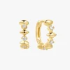 Ania Haie Art Deco Sparkle Gold Huggie Earring