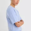 Among the Brave Assemble Ice Blue Alpaca Blend Raglan Knit Tee