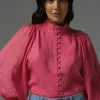 Zoe Kratzmann Atlas Punch Front Button LS Blouse