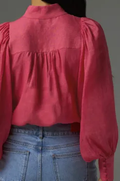 Zoe Kratzmann Atlas Punch Front Button LS Blouse