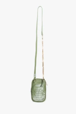 Federation Attached to Me Khaki Gold Hardware Leather Bag