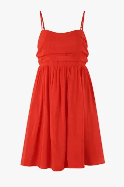 Stories be Told Austin Flame Strappy Babydoll Mini Dress