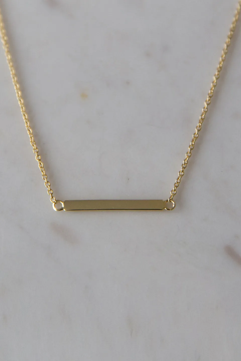 Sophie Bar Gold Chain Necklace