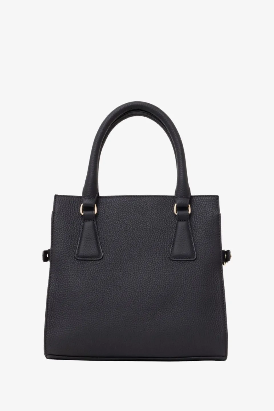 Saben Beau Black Leather Suede Side Crossbody Bag