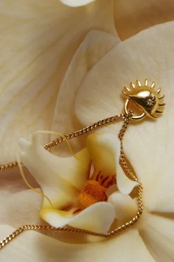Brie Leon Bebe Solida 18k Gold Plated Pendant Necklace