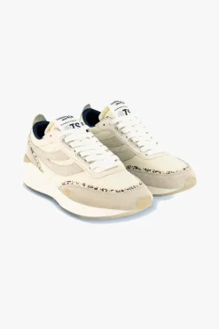 Superga 4089 Beige 9TS Slim Calfhair Details Trainers