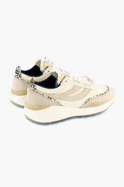 Superga 4089 Beige 9TS Slim Calfhair Details Trainers