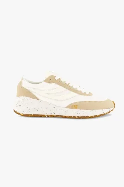 Superga 4089 Beige 9TS Slim Vegan Leather Trainers