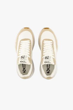 Superga 4089 Beige 9TS Slim Vegan Leather Trainers
