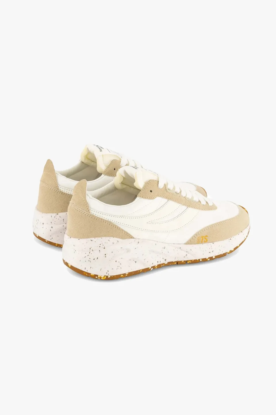 Superga 4089 Beige 9TS Slim Vegan Leather Trainers