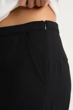 Among the Brave Best Life Black Soft Crepe Wide Leg Pant