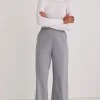 Among the Brave Best Life Grey Pinstripe Wide Leg Pant