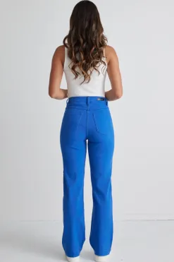 Among the Brave Billie Cobalt Blue Wide Leg Jeans