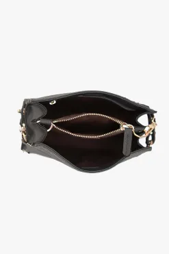 Saben Birdie Black Mini Top Handle Square Crossbody Bag