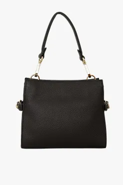 Saben Birdie Black Mini Top Handle Square Crossbody Bag