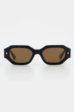 Isle of Eden Blake Black Brown Lens Sunglasses