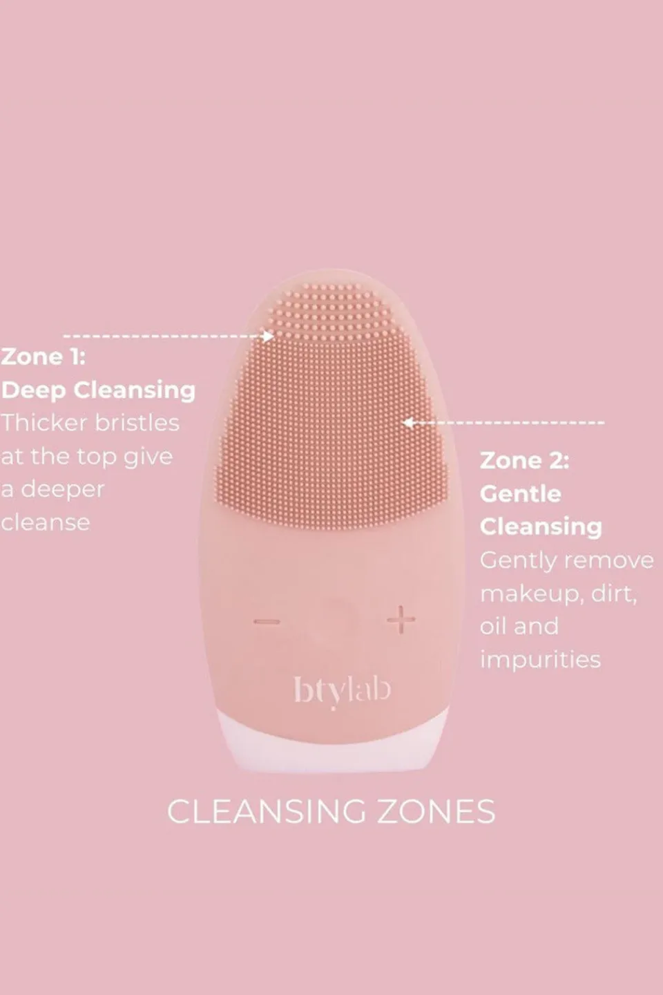 bty lab Blush 2 in 1 Sonic Facial Cleanser