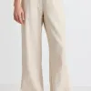 Ivy + Jack Boardwalk Natural Ramie Extended Waist Pants