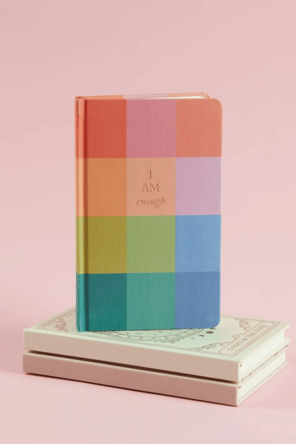 Designworks Ink Book Cloth Journal Rainbow Check I Am Enough
