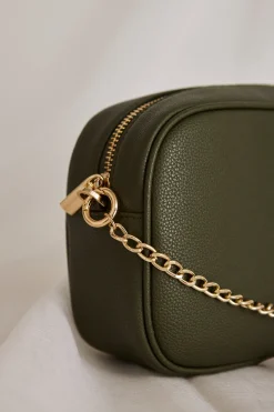Among the Brave Boston Khaki Leather Camera Bag