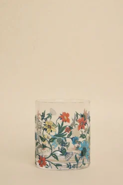 Nel Lusso Botswana Botanical Print Glass Tumbler 400ml Each