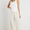Ivy + Jack Boulevard Natural Linen Viscose Wide Leg Pants
