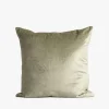 Baya Bromley Pistachio Feather Inner EOL 55x55cm Velvet Cushion