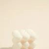 Flo's Home Bubble Cube Medium Handmade Soy Ivory Candle